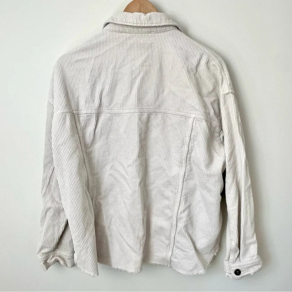 Zara ECRU Corduroy Overshirt Shacket - Picture 3 of 8